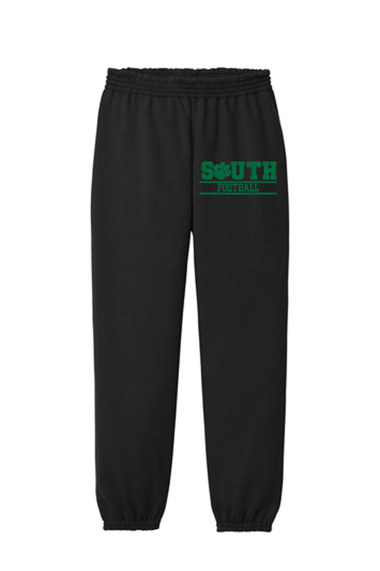 Adult Athletic South Football Sweatpants - Black