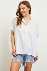 Textured High Low Shirt