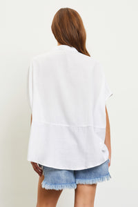 Textured High Low Shirt