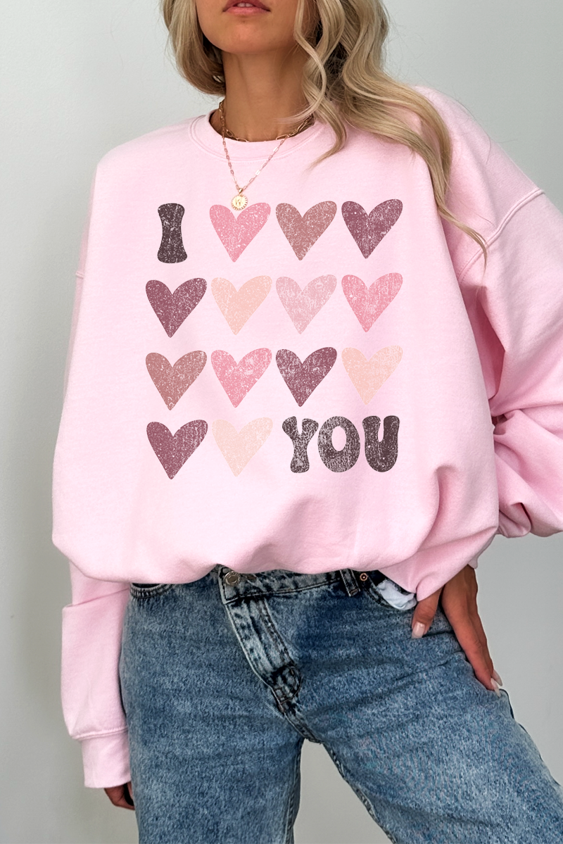 I Heart You Crew Neck Sweatshirt