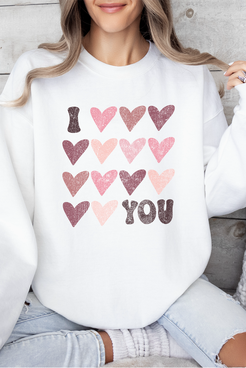 I Heart You Crew Neck Sweatshirt