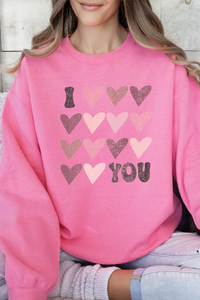 I Heart You Crew Neck Sweatshirt